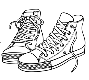 Coloring-Shoes-High-Tops – Red Shoes Rock